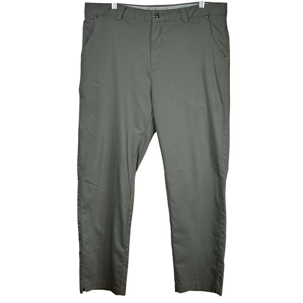 Ogio Golf‎ Pants Mens 38x32 Gray Flat Front Straight Leg Performance Stretch